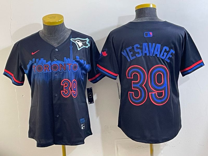 Women 2025 Toronto Blue Jays #39 Yesavage blue Game Nike MLB Jersey style 045